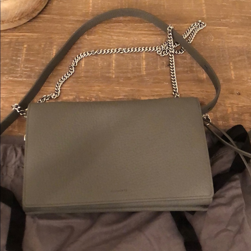 SOLD!! ALLSAINTS wallet on a chain-Used twice.